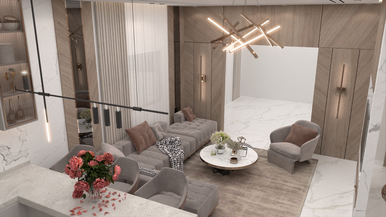 ممرات أنيقة - ممرات - قبل و بعد مقاولات عامة