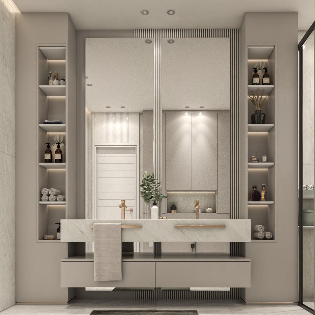 دورات مياه أنيقة - حمامات - قبل و بعد مقاولات عامة